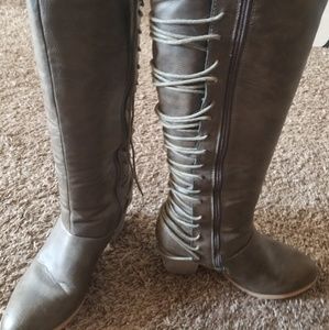 Knee-high Corset Boots